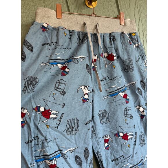 Vintage L.L.Bean Flannel Snowland Ski Pajama Pants, Medium - Picture 3 of 8